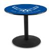 HBS L214-36" Black Wrinkle U.S. Air Force Pub Table by Holland Bar Stool Co. view 1
