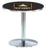 Holland Bar Stool Co. L214-42" Chrome U.S. Army Pub Table view 1