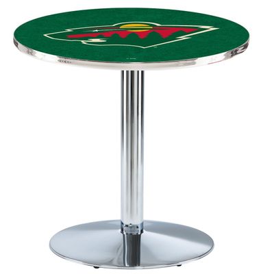 Holland Bar Stool Co. L214-42" Chrome Minnesota Wild Pub Table