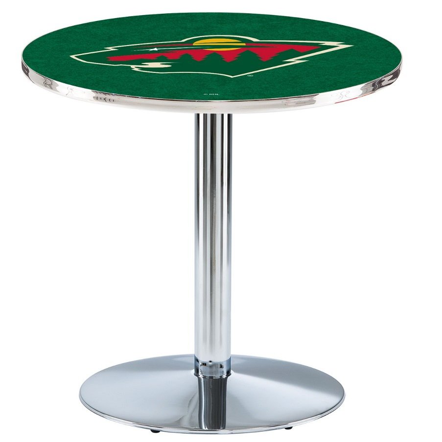 Holland Bar Stool Co. L214-42" Chrome Minnesota Wild Pub Table