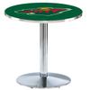 Holland Bar Stool Co. L214-42" Chrome Minnesota Wild Pub Table view 1