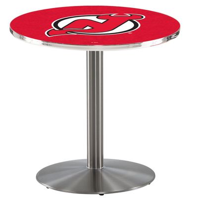 Holland Bar Stool L214 NHL New Jersey Devils Officially Licensed Pub Table, 28" x 36", Steel