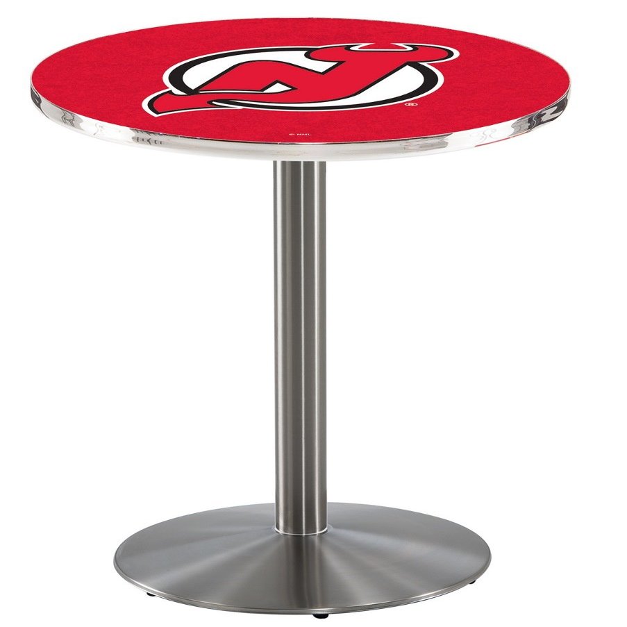 Holland Bar Stool L214 NHL New Jersey Devils Officially Licensed Pub Table, 28" x 36", Steel