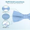 Men's Classic Pre-Tied Formal Tuxedo Bow Tie - S.H Churchill (Light Blue) view 4
