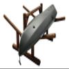 Log Kayak Rack 2-Place Canoe Log Rack, Caribbean Kayak Rack, Paddle Board, Surfboard Stand, Free-standing Holder for Outside, Florida Sup Storage Stand Ocean - Canyon Brown view 2