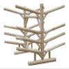 4 Kayaks + 4 SUP/Surfboard Log Rack, Double-Sided Freestanding Kayak Storage Rack, Canoe Storage, Surfboard Racks for Garage, Sports & Outdoor Storages, Canoe Boat Outdoor Equipment - Canyon Brown view 1