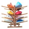 4 Kayaks + 4 SUP/Surfboard Log Rack, Double-Sided Freestanding Kayak Storage Rack, Canoe Storage, Surfboard Racks for Garage, Sports & Outdoor Storages, Canoe Boat Outdoor Equipment - Canyon Brown view 3