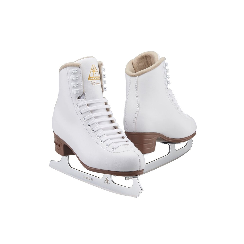 Jackson Ultima Excel Ice Skates for Women - Girls Ice Skates - Toddler Ice Skates - Comfortable Figure Skates for Ice Skating & Recreational Figure Skating, Size 12 Medium Width  White