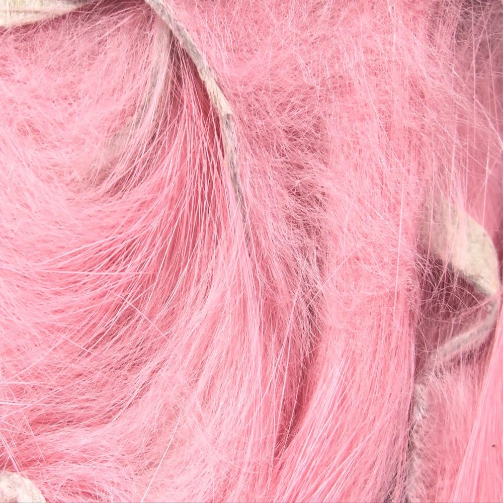Hareline Fly Tying Micro Rabbit Strips - Salmon Pink