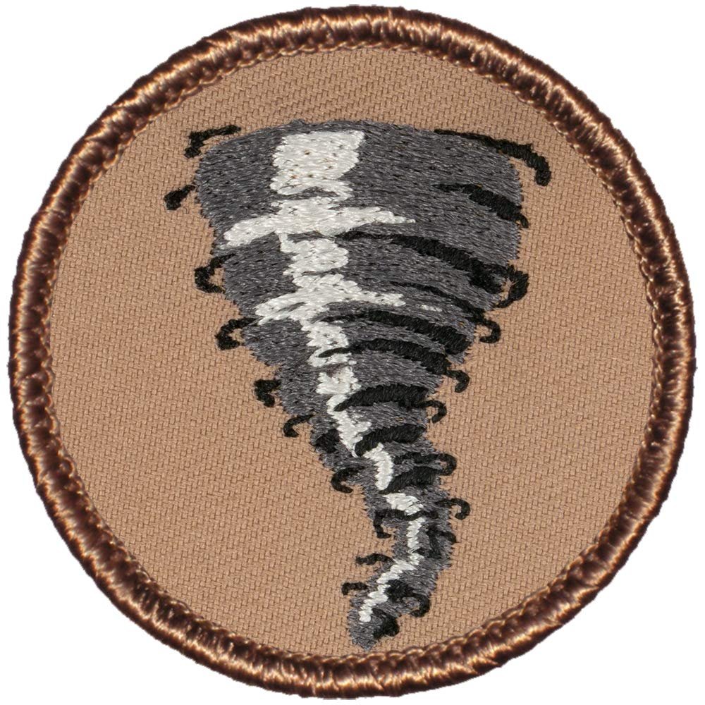 Twister Patrol Patch - 2" Diameter Round Embroidered Patch (Sew-on)