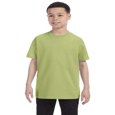 Gildan Big Boys Heavy Taped Neck Comfort Jersey T-Shirt, Kiwi, L
