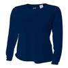 Authentic Sports Shop Navy Blue Women's Adult XS Long Sleeve Wicking Cool & Comfortable Shirt/Undershirt view 1
