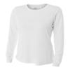 Authentic Sports Shop White Women's Adult 2X Long Sleeve Wicking Cool & Comfortable Shirt/Undershirt view 1