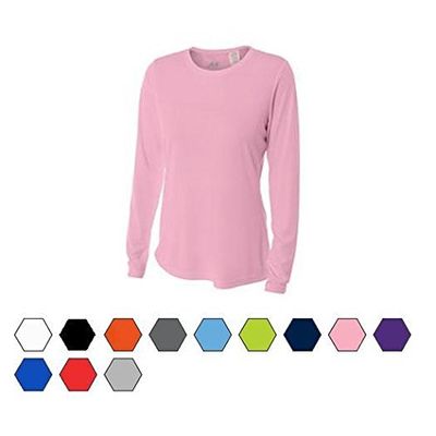 Authentic Sports Shop Pink Women's Adult XS Long Sleeve Wicking Cool & Comfortable Shirt/Undershirt
