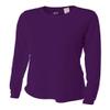 Authentic Sports Shop Purple Women's Adult Medium Long Sleeve Wicking Cool & Comfortable Shirt/Undershirt view 1