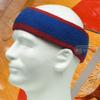 Couver Premium Quality 2 Color Thick Large Wide Headband pro Basketball - Red/Blue/Red [1 Piece] view 3
