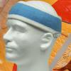 Couver Premium Quality 2 Color Thick Large Wide Headband pro Basketball - White/Sky Blue/White[1 Piece] view 4
