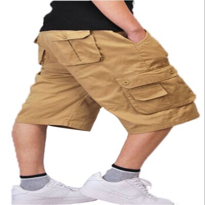 Congs Men's Survivor Outdoor Military Cotton Cargo Short Pants-Khaki-Tag 38/US 36