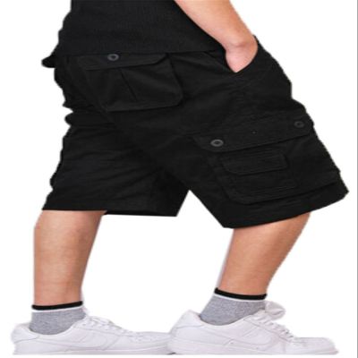Congs Men's Survivor Outdoor Military Cotton Cargo Short Pants-Black-Tag 36/US 34