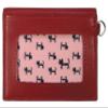  Cat Ears Cute Cowhide Cat Mimi Pass Case Commuter Pass Case (with Strap) Red J358_R view 2