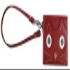  Cat Ears Cute Cowhide Cat Mimi Pass Case Commuter Pass Case (with Strap) Red J358_R view 3