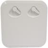 NuovaRade TOP LINE Hatch, White, 14.56" x 14.76" (0.37m x 0.375m), made of UV-resistant high-grade ASA plastic, UV-resistant cover and frame, with a 180 opening door and two durable handles view 1