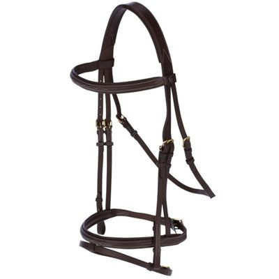 Kerbl Classic 324912 Snaffle Bridle Leather Thoroughbred Brown
