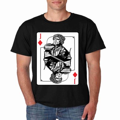 ALLNTRENDS Men T Shirt J Tyrion Lannister Card (L, Black)