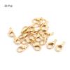 20 Pcs Gold Plated Lobster Clasps 14mm Chain Bracelet Jewelry Findings view 2