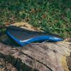 Funn Adlib Mountain Bike Saddle with Durable CrMo Rails, Tough and Lightweight Bike Seat, Slim Shape Vinyl Leather Covered Bicycle Saddle for MTB, BMX and Road Bike (Blue) view 2