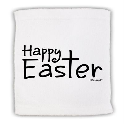 TOOLOUD Happy Easter with Cross Micro Terry Sport Towel 11" x 18"