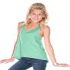 Kavio! Big Girls 7-16 Jersey Scoop Neck High Low Tank Ice Green S view 2