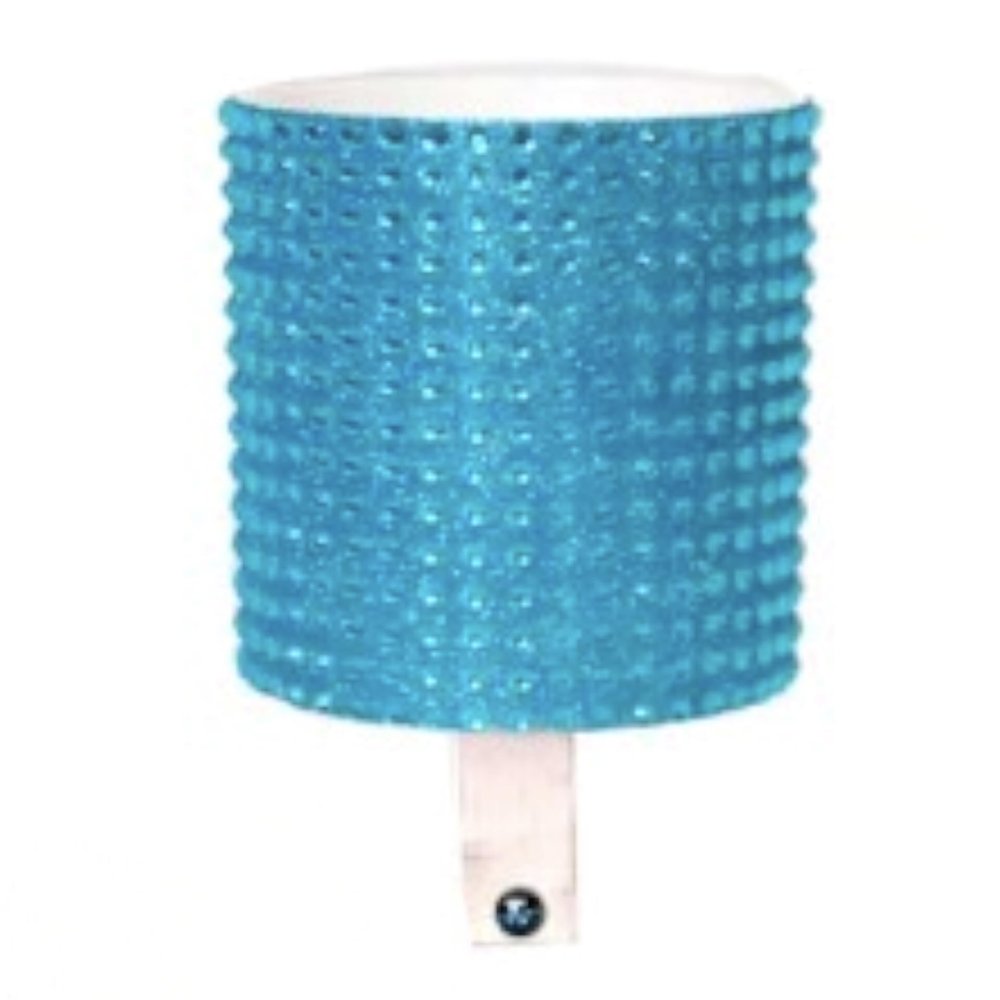 Cruiser Candy Rhinestone Bicycle Drink Holder, EBike Cup Holder, Bicycle Cell Phone Holder, Super Sparkle, Super Snazzy, Super Fun Super Wow! (Crystal Blue)