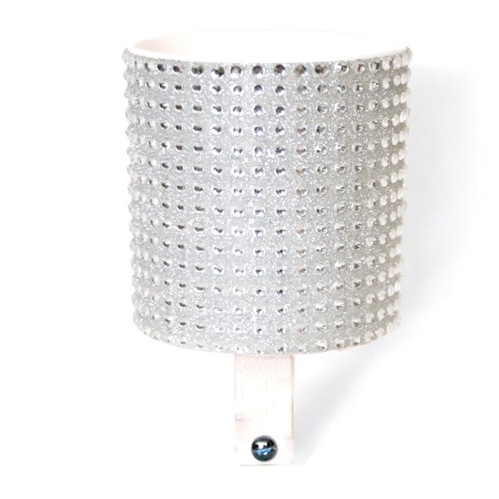 Cruiser Candy Rhinestone Bicycle Drink Holder, EBike Cup Holder, Bicycle Cell Phone Holder, Super Sparkle, Super Snazzy, Super Fun Super Wow! (White Crystal)