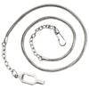 Hero's Pride 21" Whistle Chain with Epaulette Clasp - Chain for Badge Holder, Police, Sheriff, CHP, Law Enforcement, Security - Nickel Finish view 1