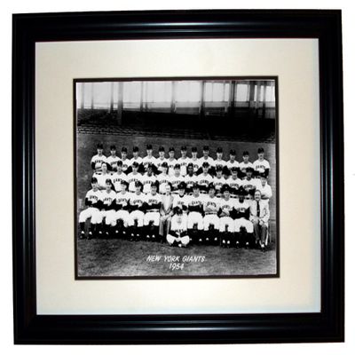 1954 World Champion NY Giants 8x10 Framed Photo in an 11x14 Double Matted Black Frame