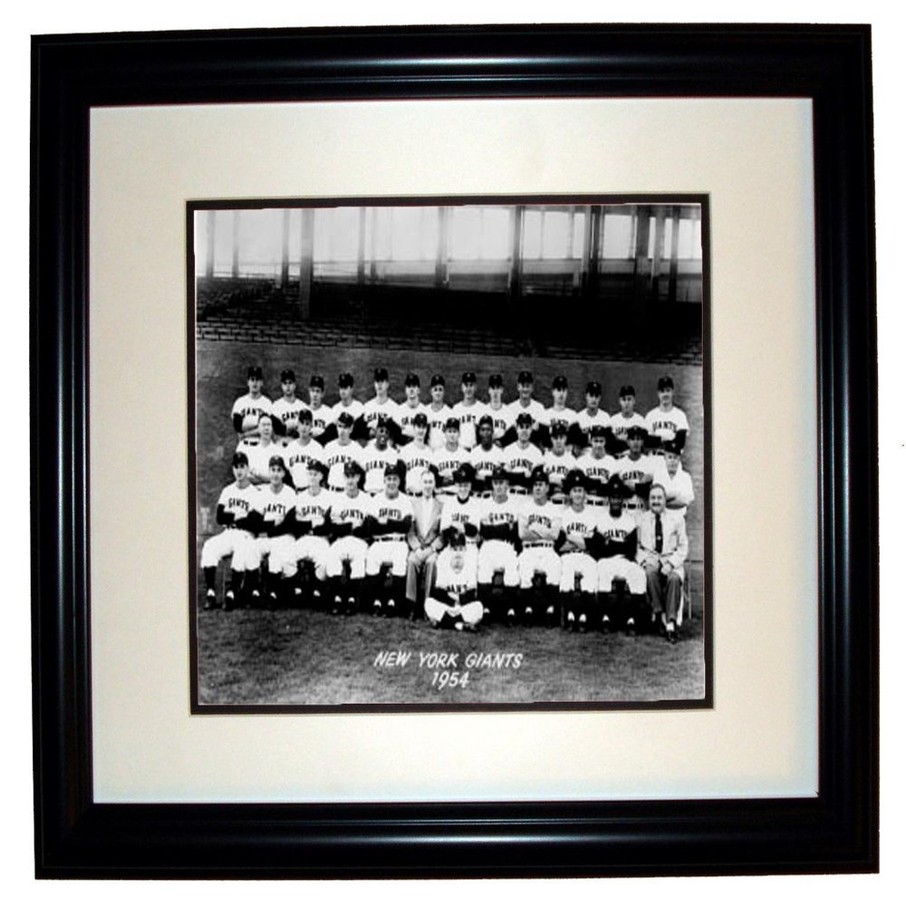 1954 World Champion NY Giants 8x10 Framed Photo in an 11x14 Double Matted Black Frame