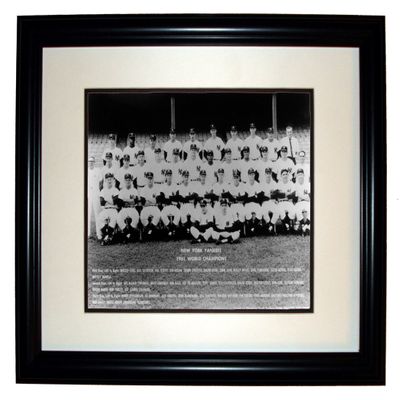 1961 World Champion NY Yankees 8x10 Photo 11x14 Black Frame