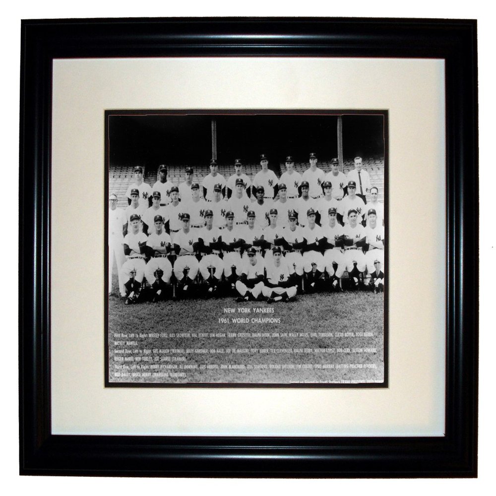 1961 World Champion NY Yankees 8x10 Photo 11x14 Black Frame