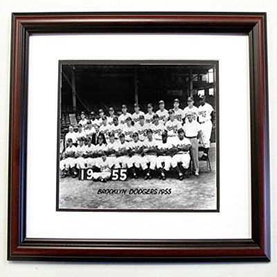 1955 World Champion Brooklyn Dodgers 8x10 Photo in an 11x14 Cherry Frame