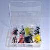 Outdoor Planet Clear 8 Compartment Pocketed Fly Box + Assorted Fly Fishing Lure Pack of 24 Fly view 2