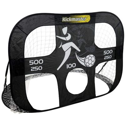 MV Toys Kickmaster 2 In 1 Strong Large Portable Quick Up Football Target Training Goal