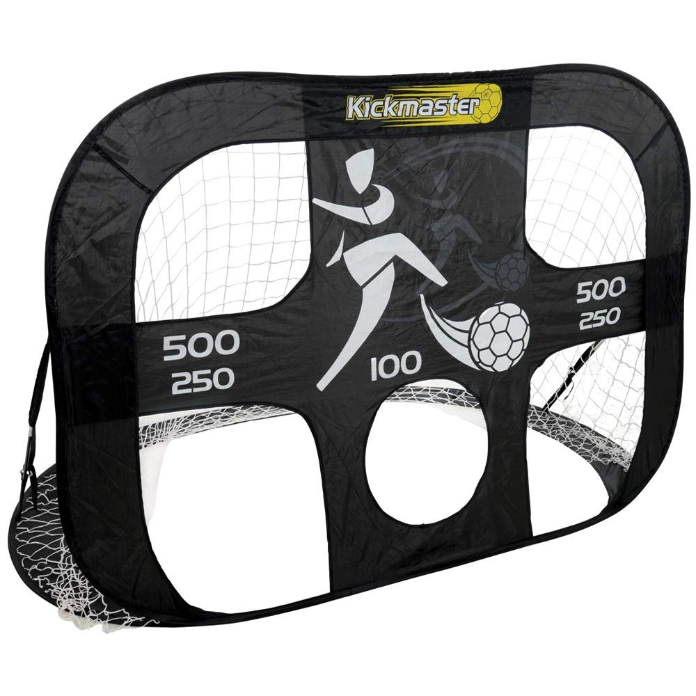 MV Toys Kickmaster 2 In 1 Strong Large Portable Quick Up Football Target Training Goal