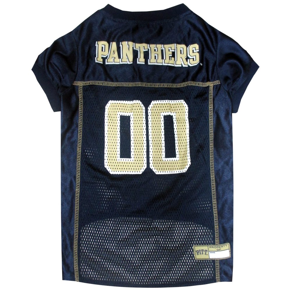 Pets First NCAA College Pittsburgh Panthers Mesh Jersey for DOGS & CATS, Small.Licensed Dog Jersey with your Favorite Football/Basketball College Team
