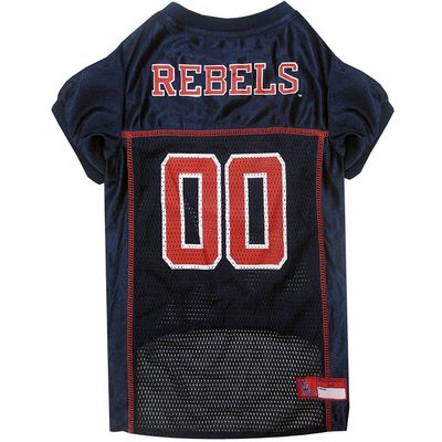Pets First NCAA College Mississippi Ole Miss Rebels Mesh Jersey for DOGS & CATS, Large. Licensed Dog Jersey with your Favorite Football/Basketball College Team