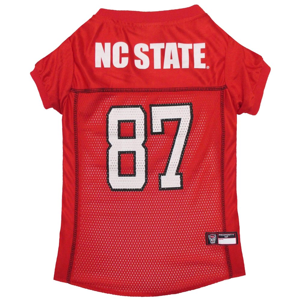 Pets First NCAA College North Carolina State Wolfpack Mesh Jersey for DOGS & CATS, Small.Licensed Dog Jersey with your Favorite Football/Basketball College Team