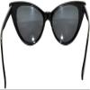 Black Vintage Plastic Cat Eye Smoke Lens Sunglasses view 4