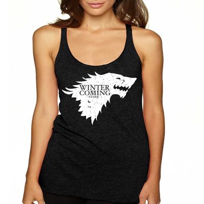 ALLNTRENDS Women's Tank Top Winter is Coming (XL) Black