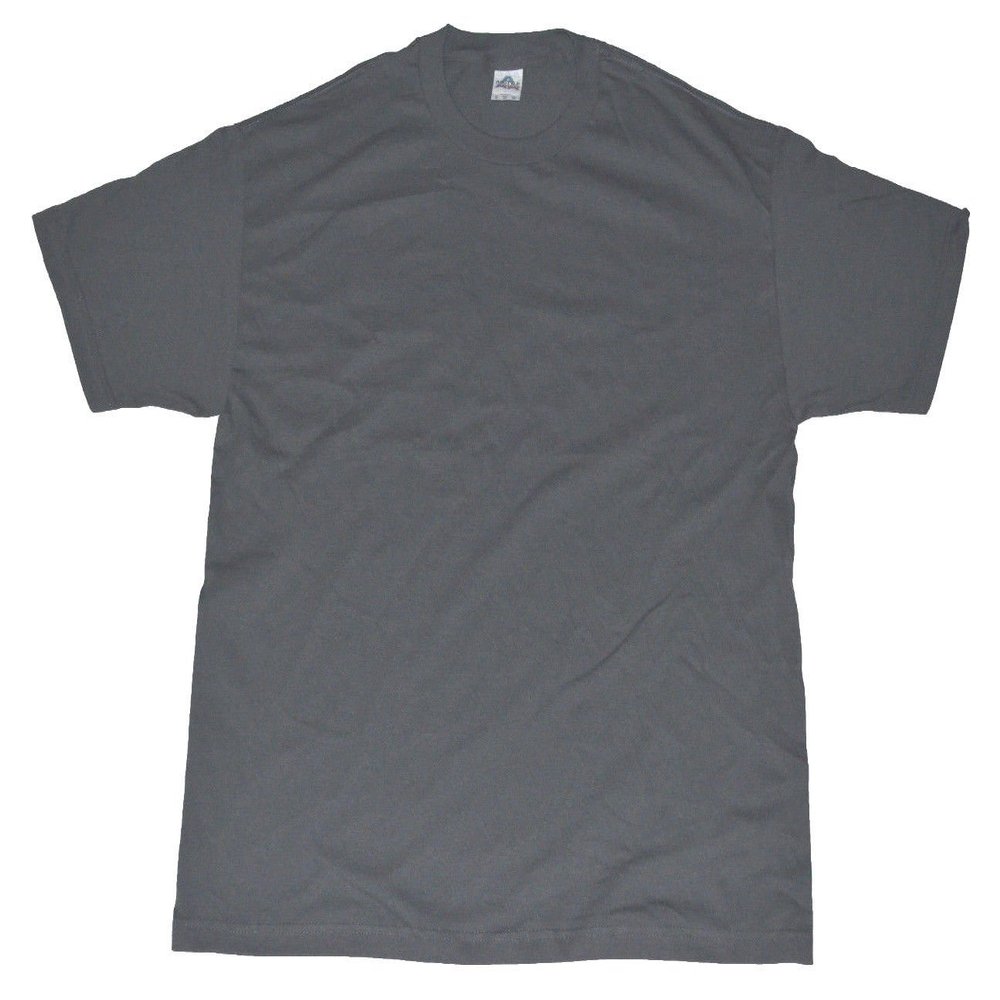 AAA Alstyle Men's Plain Tshirts Solid T Shirt 3XL (Charcoal Gray)
