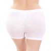 Basic Solid Biker Short Spandex Yoga Leggings (12 inch, White) OS view 3